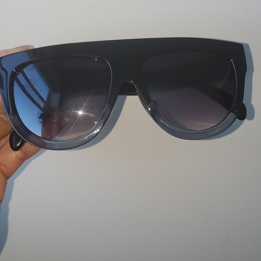 Black unisex dark shades